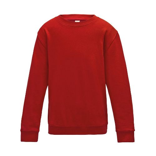 Awdis Just Hoods Kids Awdis Sweatshirt Fire Red